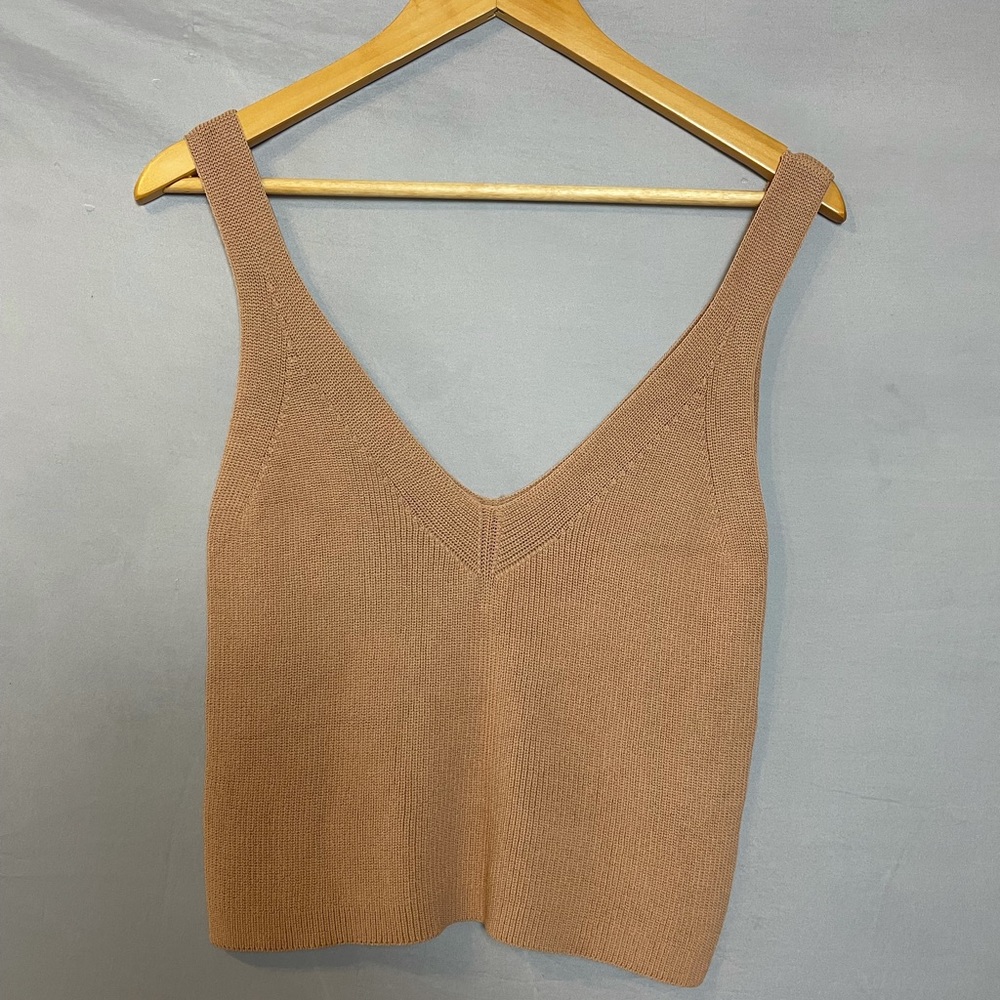 H&M Cropped Knit Tank Top